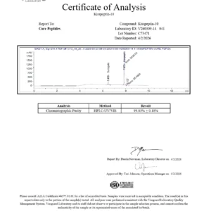 Kisspeptin peptide