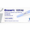 Ozempic® 0.25 mg (Semaglutide) pre-filled injection pen by Novo Nordisk for once-weekly type 2 diabetes treatment.