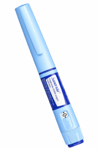 Saxenda (Liraglutide) 6 mg/mL pre-filled injection pen by Novo Nordisk for chronic weight management