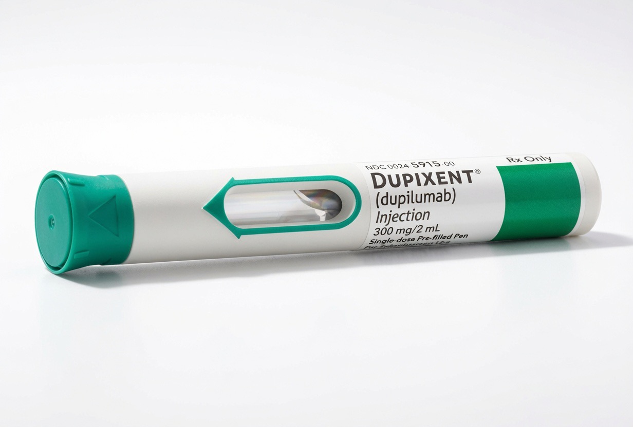 Dupixent® (Dupilumab) 300mg/2mL Pre-Filled Pen | Prescription Biologic Injection Dupixent (Dupilumab) 300mg/2mL Single-Dose Pre-Filled Pen for subcutaneous injection.