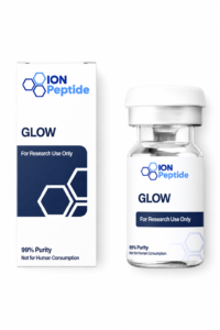 ION Peptide GLOW 70mg lyophilized research peptide blend vial