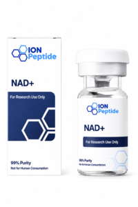 ION Peptide NAD+ 99% purity bottle for laboratory and research applications