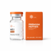 MT-1 10MG premium peptide research vial with matching orange Labs packaging
